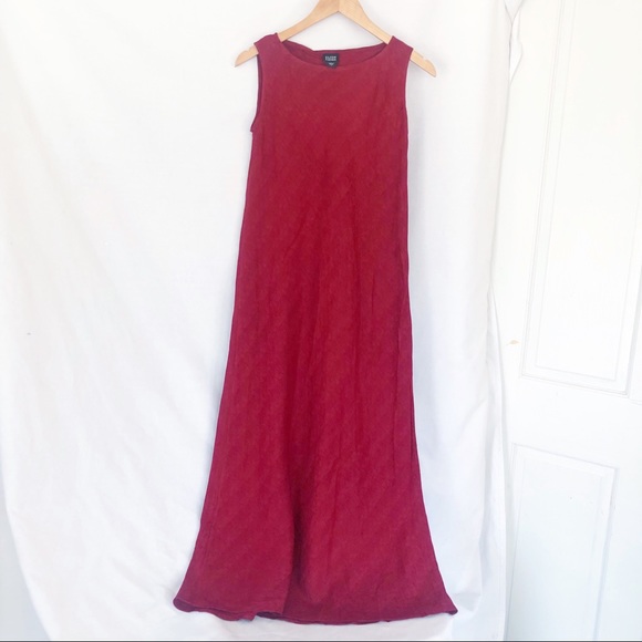 Eileen Fisher Dresses & Skirts - Eileen Fisher maxi long tank dress red sz S